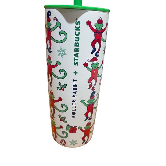 Starbucks/Roller Rabbit Collaboration Limited Edition Christmas Tumbler - Picture 1 of 3